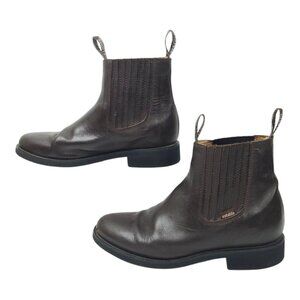 Establo Ankle Boot Mens Size US 8 Mex 27 EU 41 Pull On Brown Leather Style 555